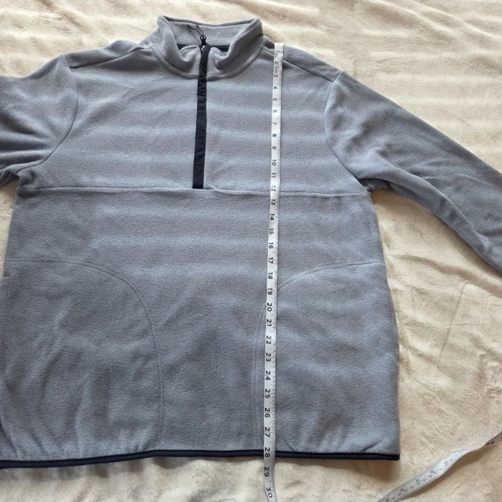 Men’s Polar Fleece High Neck 1/2 Zip Sweatshirt Blue Size Large Outdoor Ranch - Picture 8 of 10